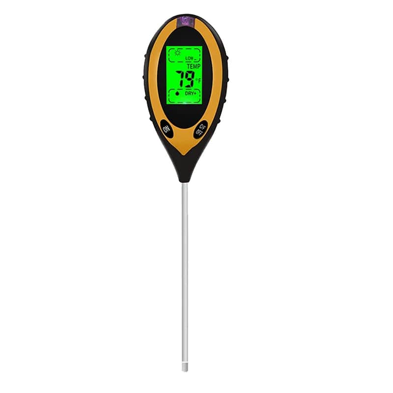 All-in-One Soil Analyzer: pH, Moisture, Temperature, Light
