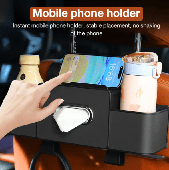 Car Backseat Organizer | Waterproof Storage Solution with Holders