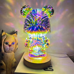 Enchanting 3D Bear Lamp with Mesmerizing Light Effects
