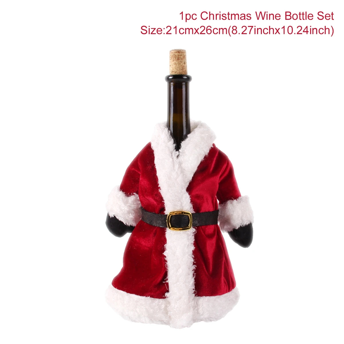 Festive Wine Bottle Cover – Stylish Christmas Decoration