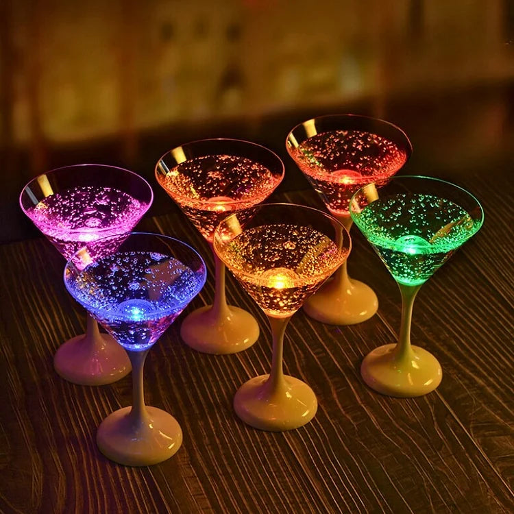 LuminousElegance | LED-Weingläser Set (6 Stück)