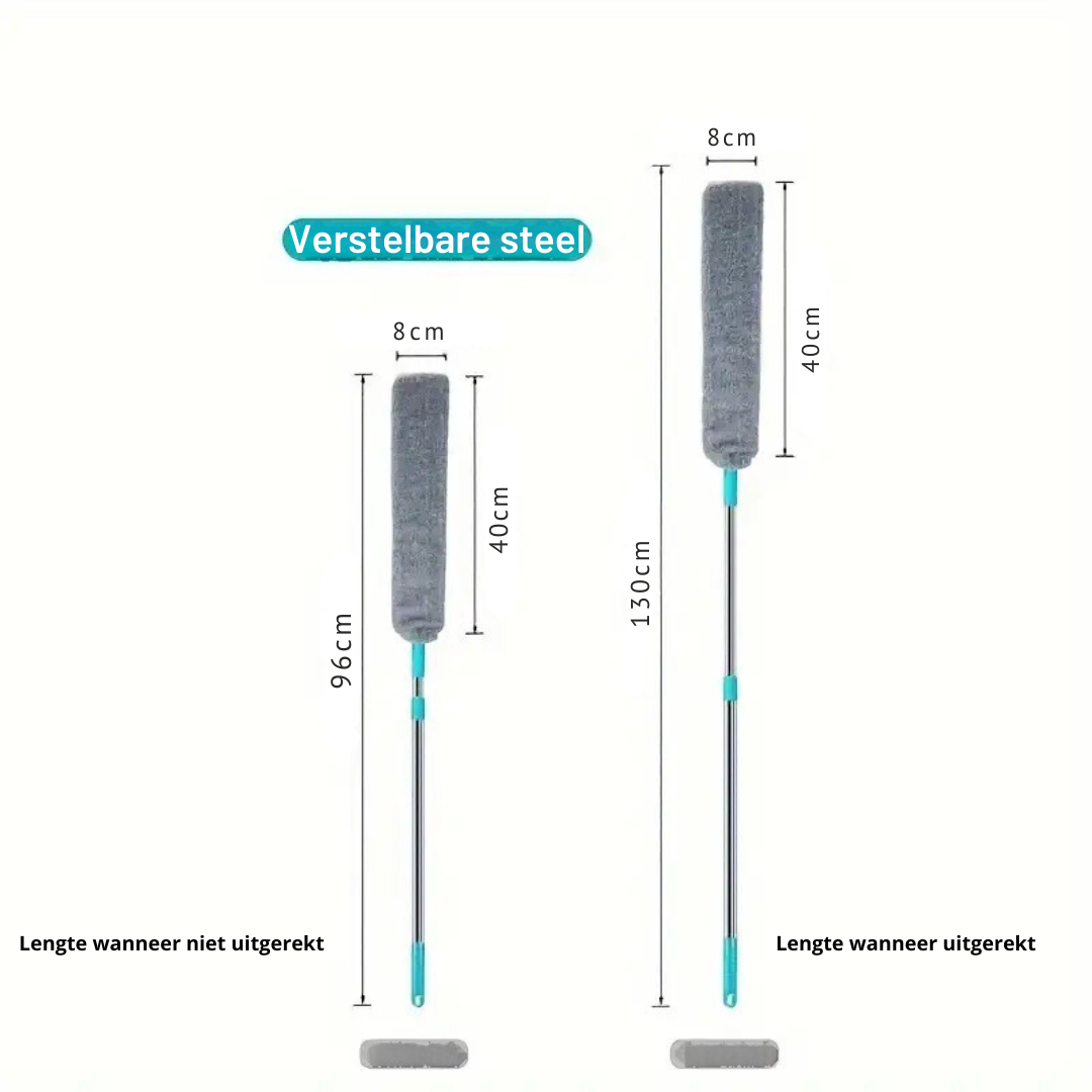 Flexibler Staubduster mit Verlängerbarem Griff – Ideal für enge Stellen