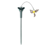 Solar-powered garden ornaments with lively movements
