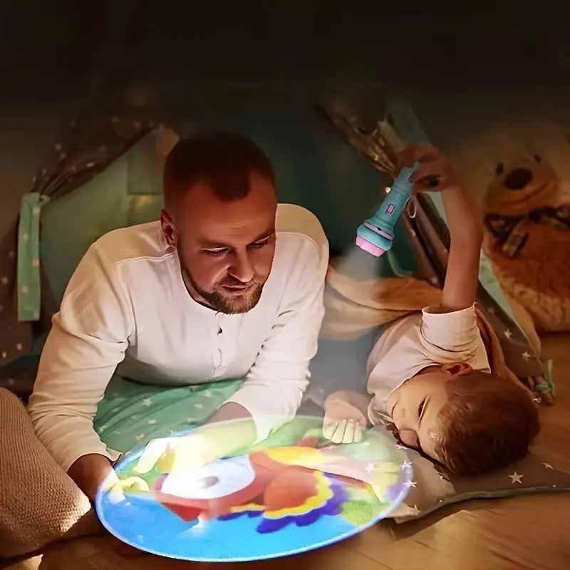 Taschenlampen-Projektor für Gute Nacht Geschichten