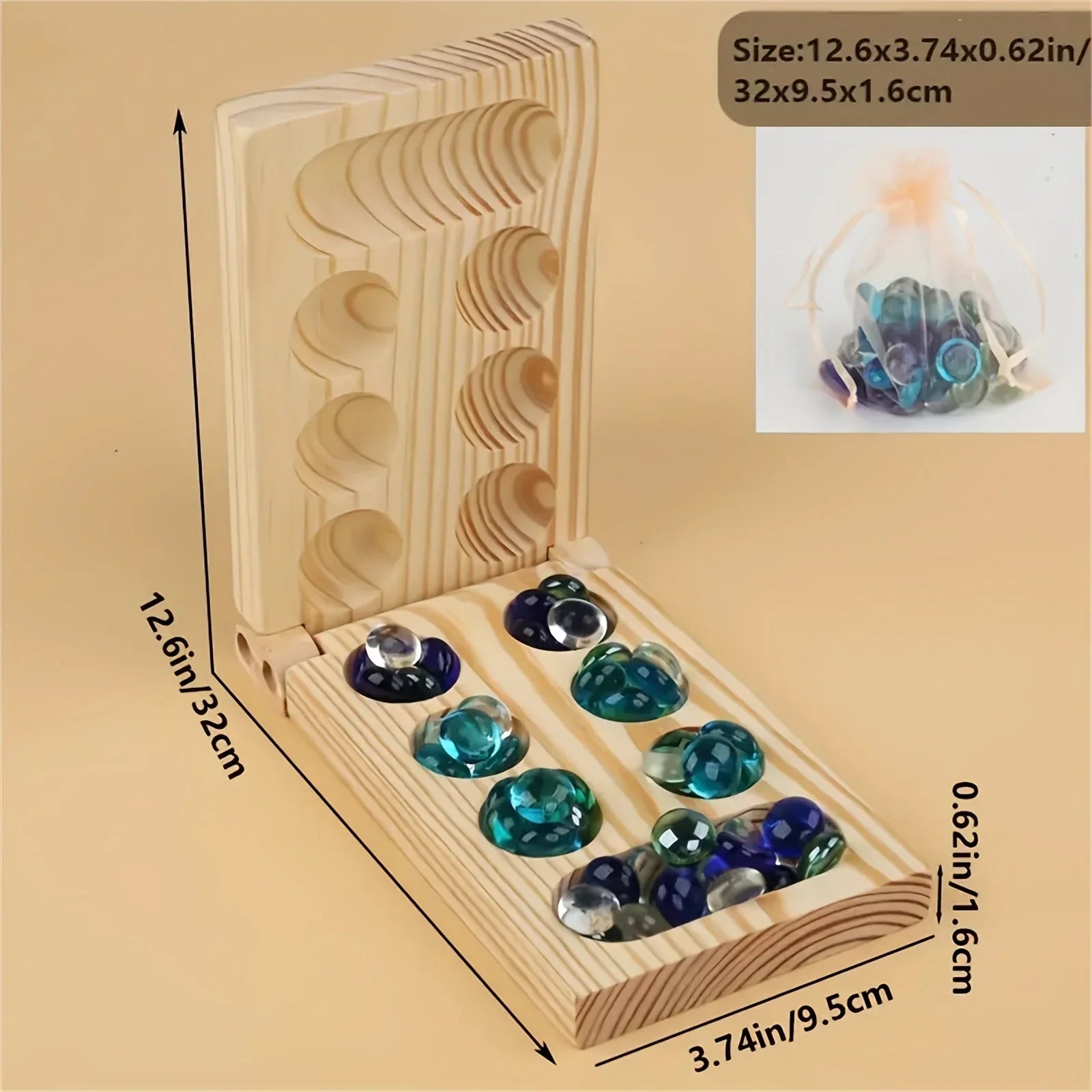 Brettspiel Mancala – Strategiespiel für zwei Spieler