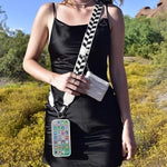Stylish carrying strap for smartphones and cards
