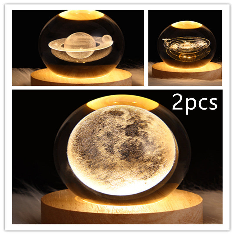 3D Kristalllicht mit LED für eine entspannte Atmosphäre