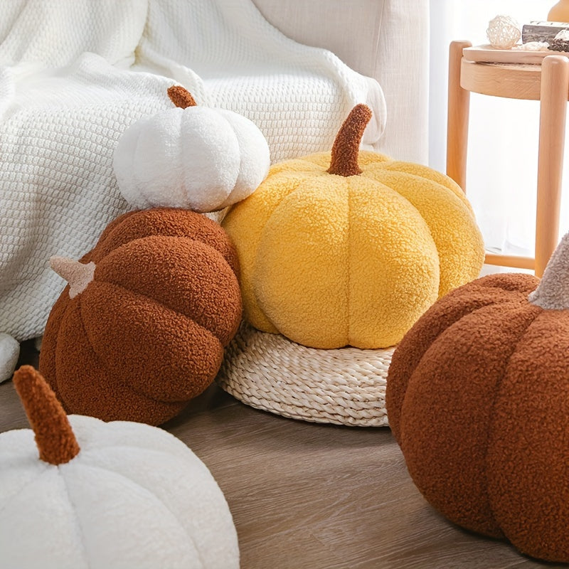 Cozy Pumpkin Pillow – Soft Decorative Pillow for Autumn and Halloween