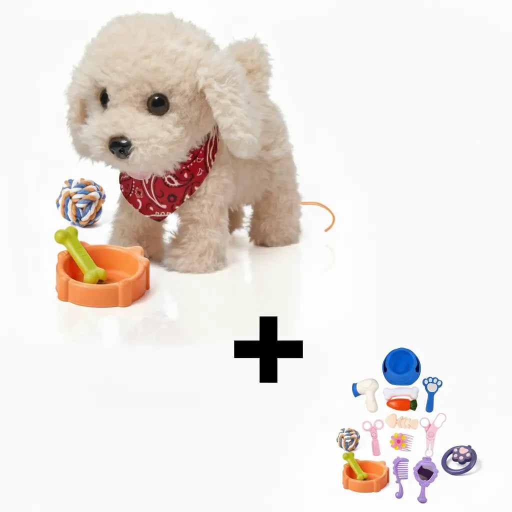 Fido – Interaktiver Plüschhund für Kinder mit Spielzeugset