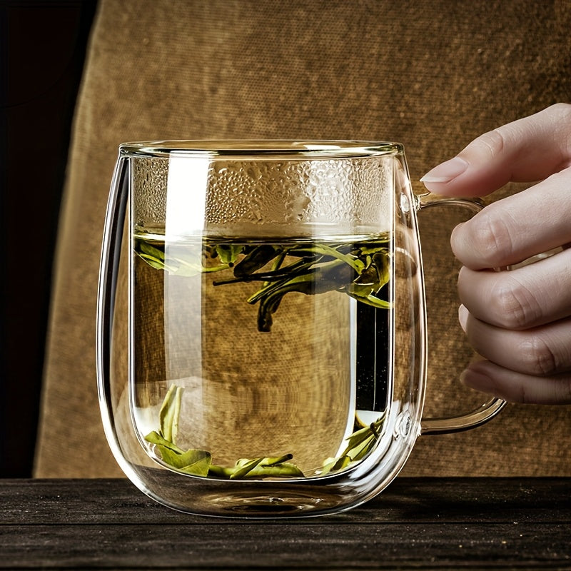 Eleganter Isolierbecher aus Borosilikatglas – Hitzebeständig & Stilvoll