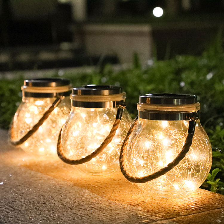 Elegant Solar LED Lantern in Glass – For Atmospheric Evenings