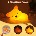 Cute Silicone Night Light | Rechargeable, Dimmable and with Timer