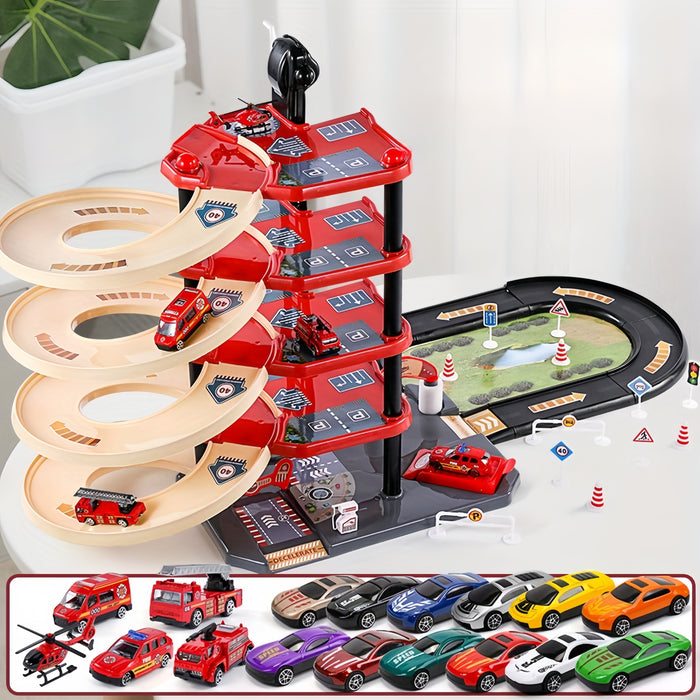 Adventurous Fire Station Garage with Accessories for Creative Kids