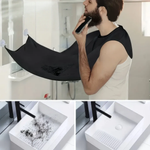 Practical shaving towel with strong suction cup attachment
