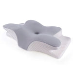Ergonomisches Kissen aus viskoelastischem Schaumstoff in Schmetterlingsform