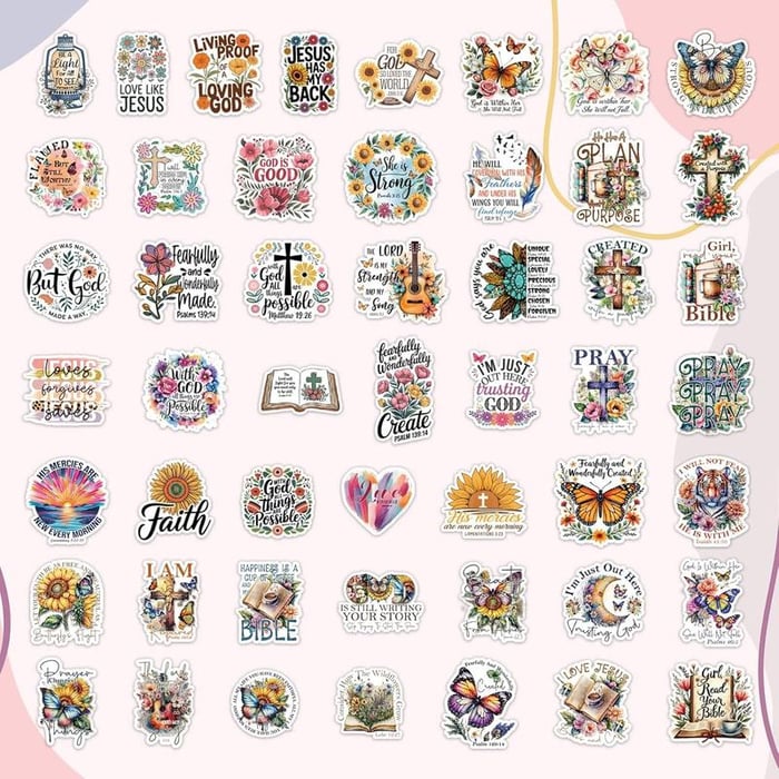Experience daily inspiration with our faith stickers