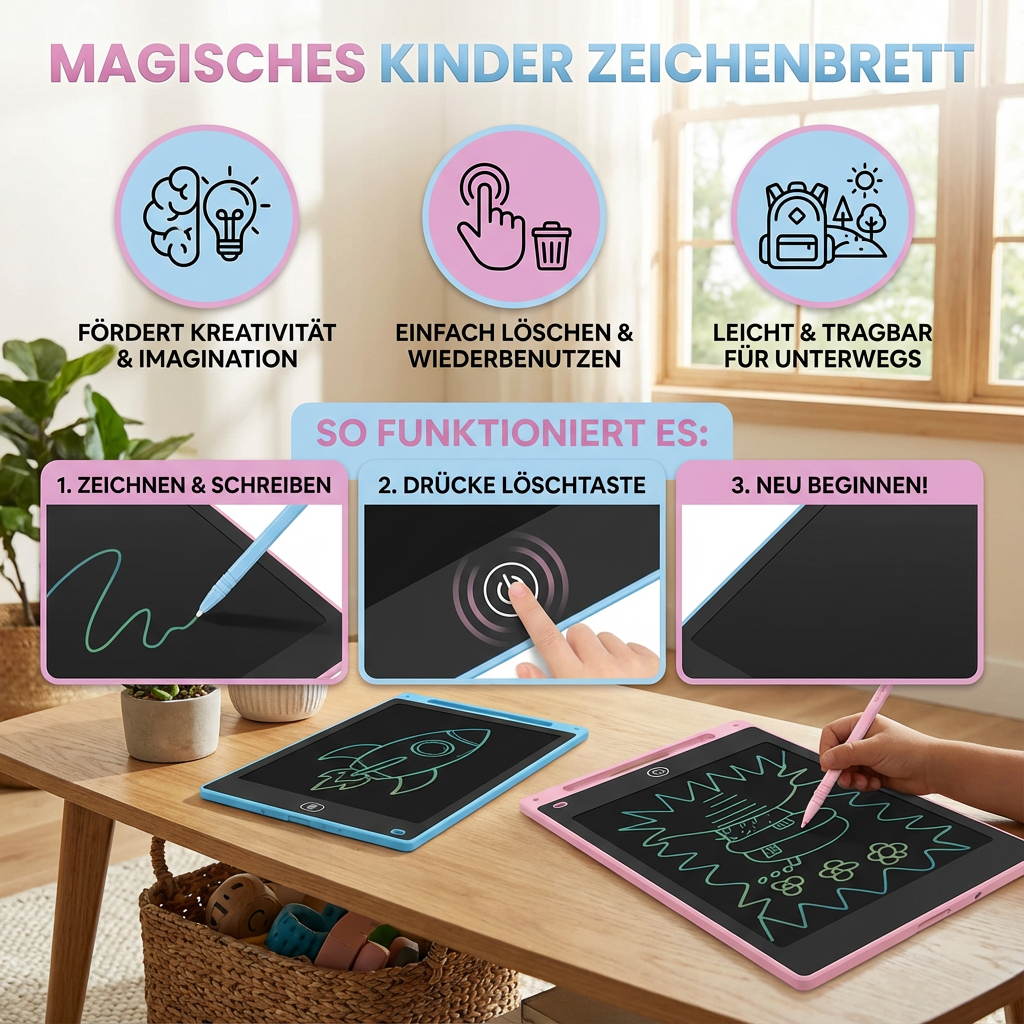 Zeichenbrett für Kinder – Kreatives Malen und Zeichnen