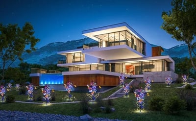 Solar-Schmetterlingslampe mit Farbwechsel-LEDs für den Garten