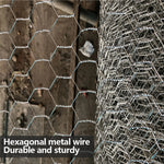 FlexiNet Hexagonal Wire Mesh Roll | Galvanized Quality | 10 m