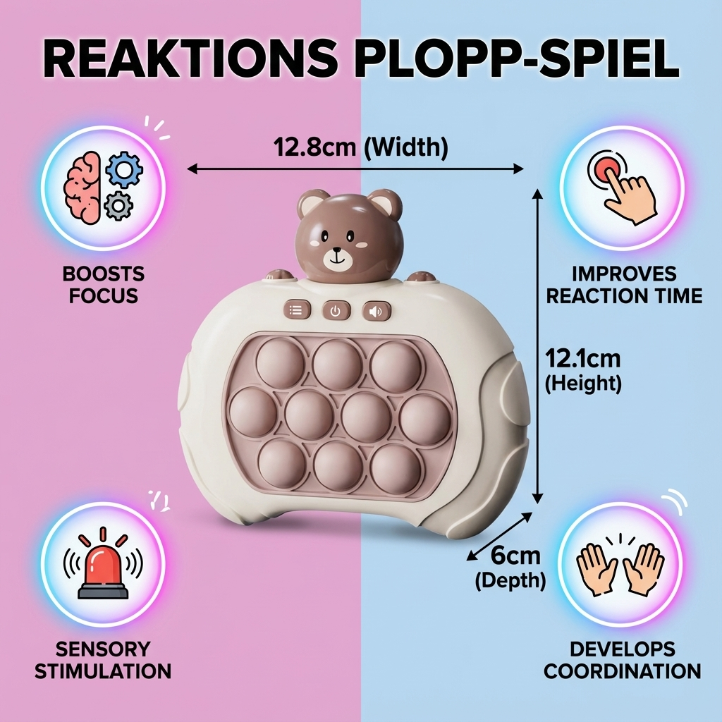 Plopp-Spiel mit Reaktionsfähigkeiten