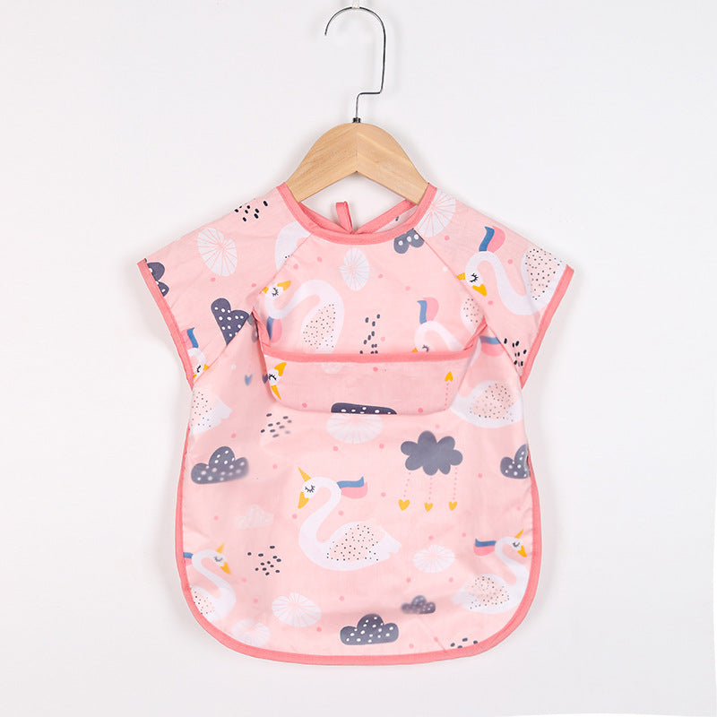 Schürze für Babys mit Taschen zum Malen und Essen