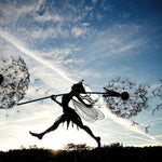 Handcrafted metal garden figures for enchanting accents