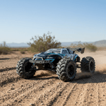 All-Wheel Drive RC Truck in 1:16 Scale with Treaded Tires and LED Lights