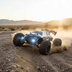 All-Wheel Drive RC Truck in 1:16 Scale with Treaded Tires and LED Lights