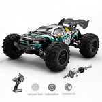 All-Wheel Drive RC Truck in 1:16 Scale with Treaded Tires and LED Lights