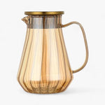 Eleganter 1,5L Glaskrug für Heiß- und Kaltgetränke