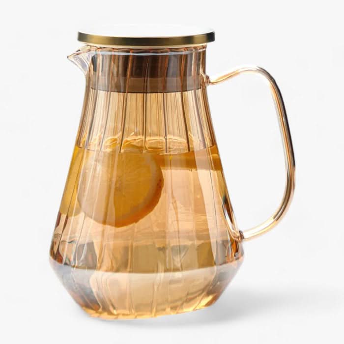 Eleganter 1,5L Glaskrug für Heiß- und Kaltgetränke