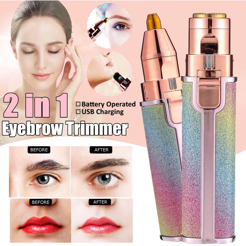 2-in-1 Gesichts- und Körpertrimmer mit LED-Beleuchtung