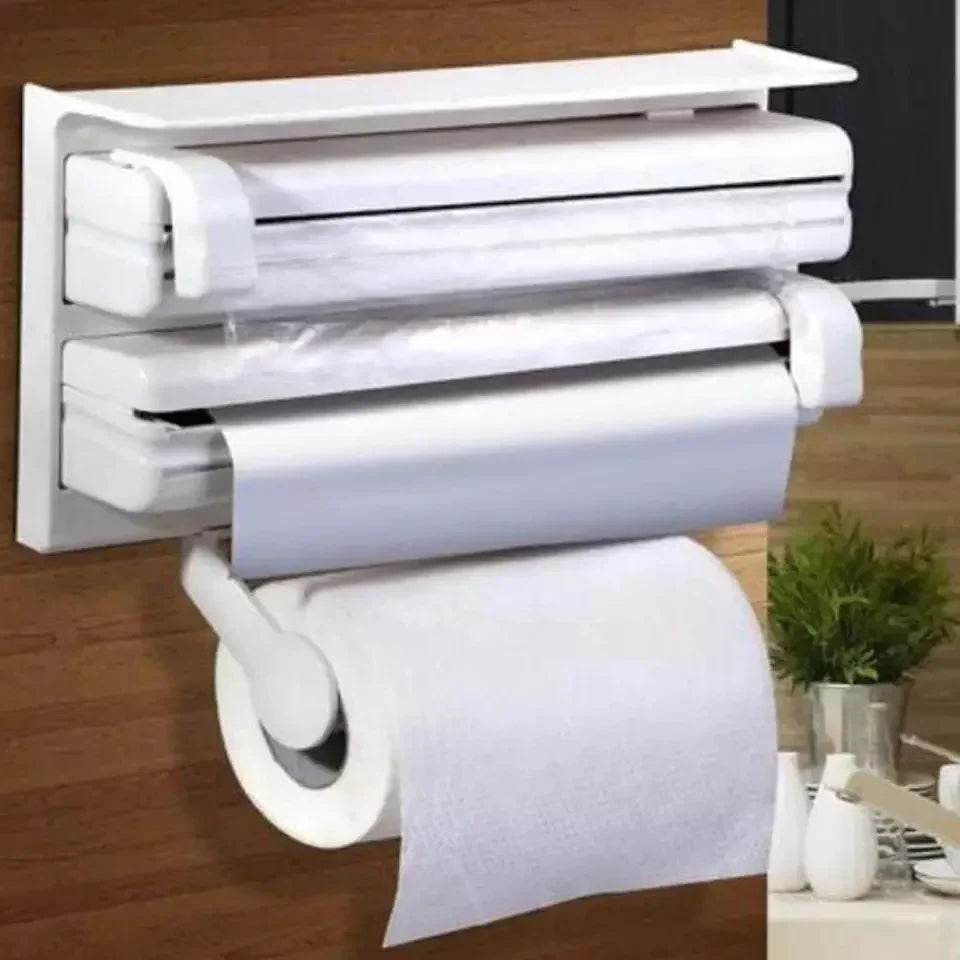 Multifunktionaler Küchenrollenhalter für Papier und Folie