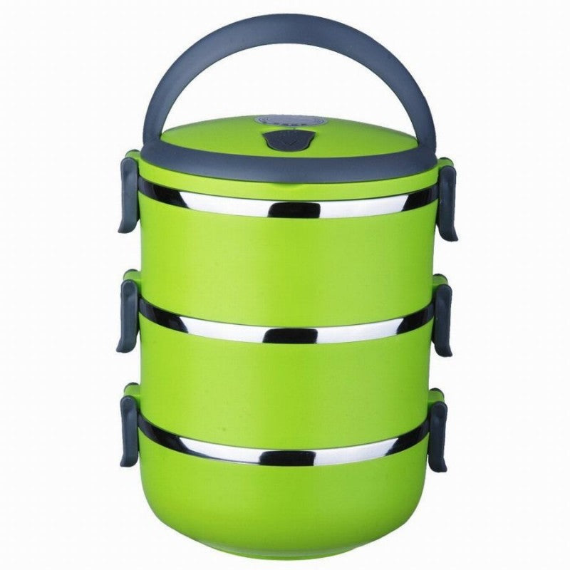Dreistufige Edelstahl-Lunchbox von FreshPack
