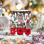 Verspielte 3D Weihnachtskeramik-Tasse für festliche Momente
