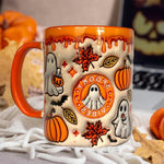 Geisterhafte Kürbis-Tasse für Kaffeegenuss