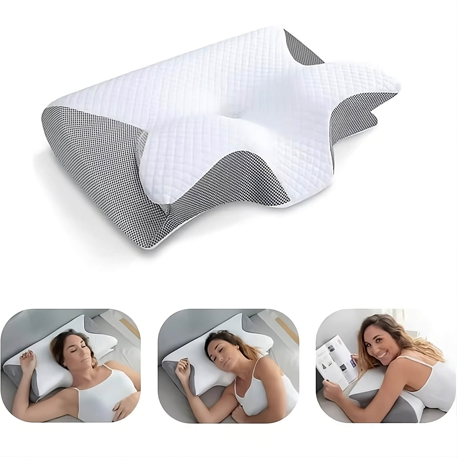 Ergonomisches Nackenstützkissen aus Memory-Schaum – Perfekte Unterstützung für Nacken und Rücken