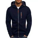 Vielseitige Herren Hoodie-Weste mit praktischem Reißverschluss