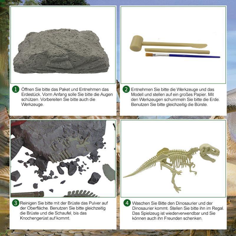 DinoEntdecker | Fossilien-Ausgrabungsset für Kinder
