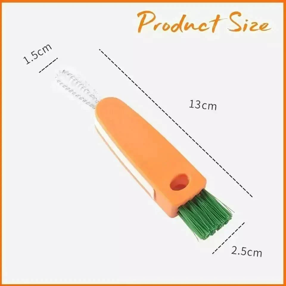 3-in-1 Reinigungsbürste für Flaschenverschlüsse mit Gummiring und Rille