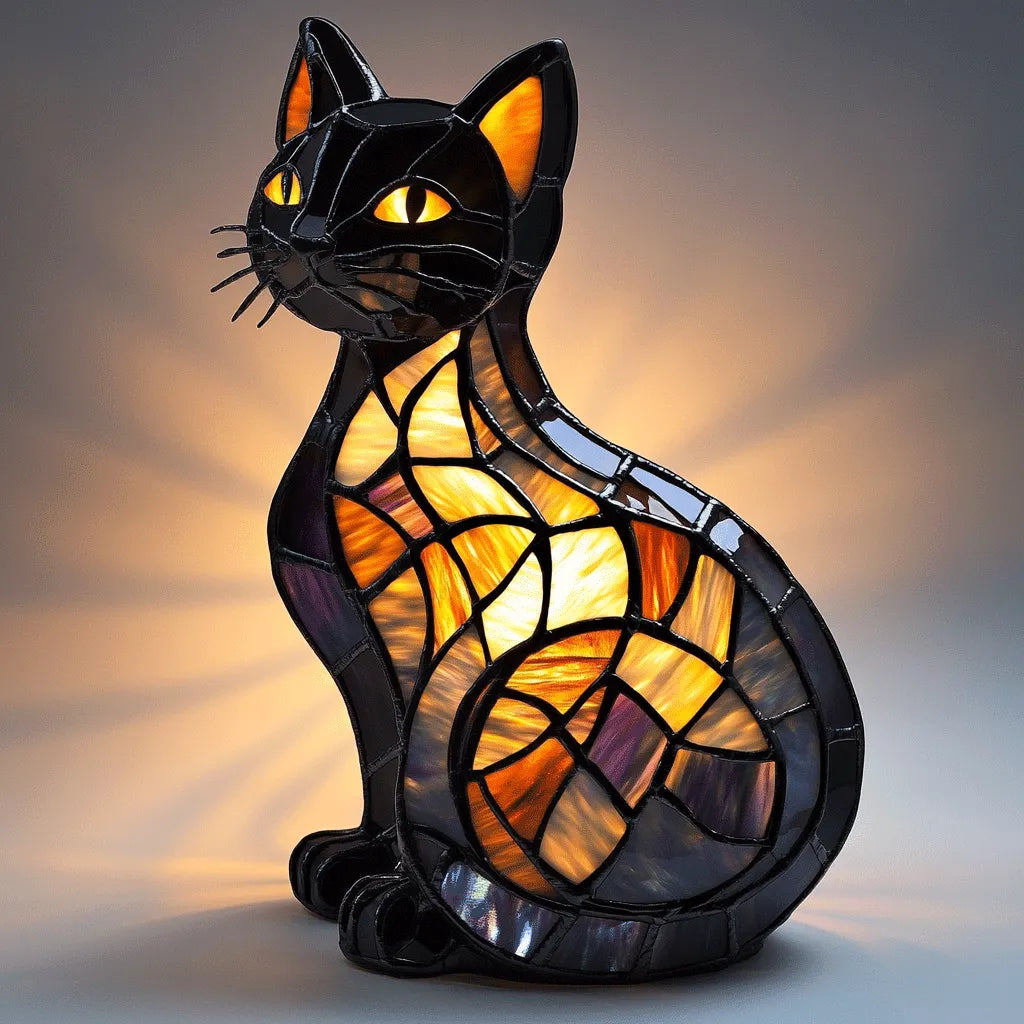 LED Nachtlicht in Katzen-Silhouette