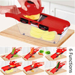 6-in-1 Gemüseschneider Mandoline Küchenhilfe