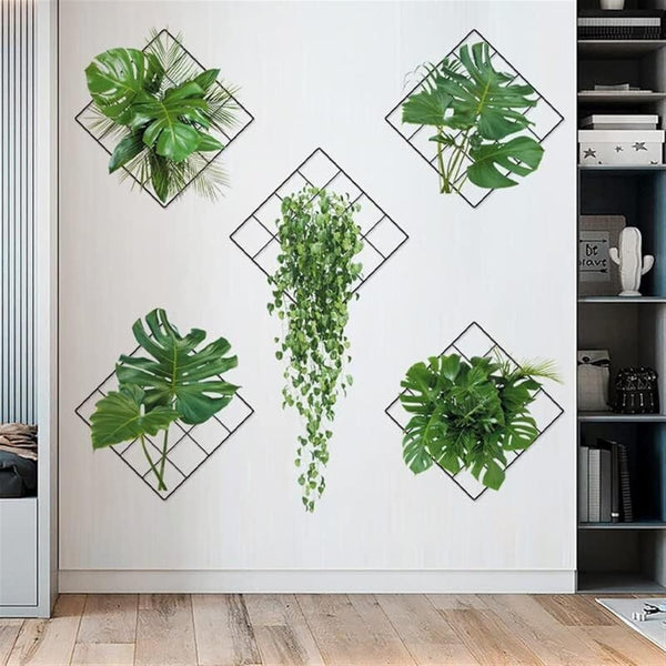 3D Grüner Pflanzen Wanddekoration (2er Set) EcoLeaf
