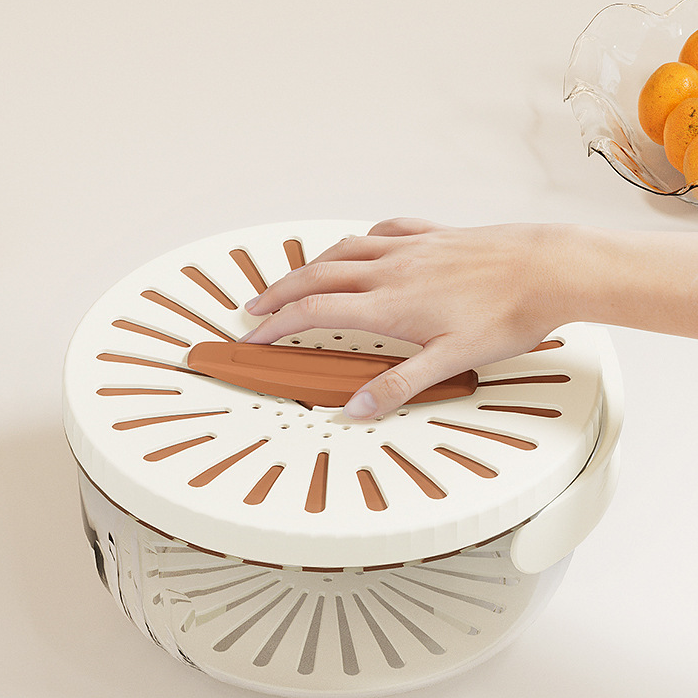 Practical 2-in-1 Fruit and Vegetable Washer with Storage