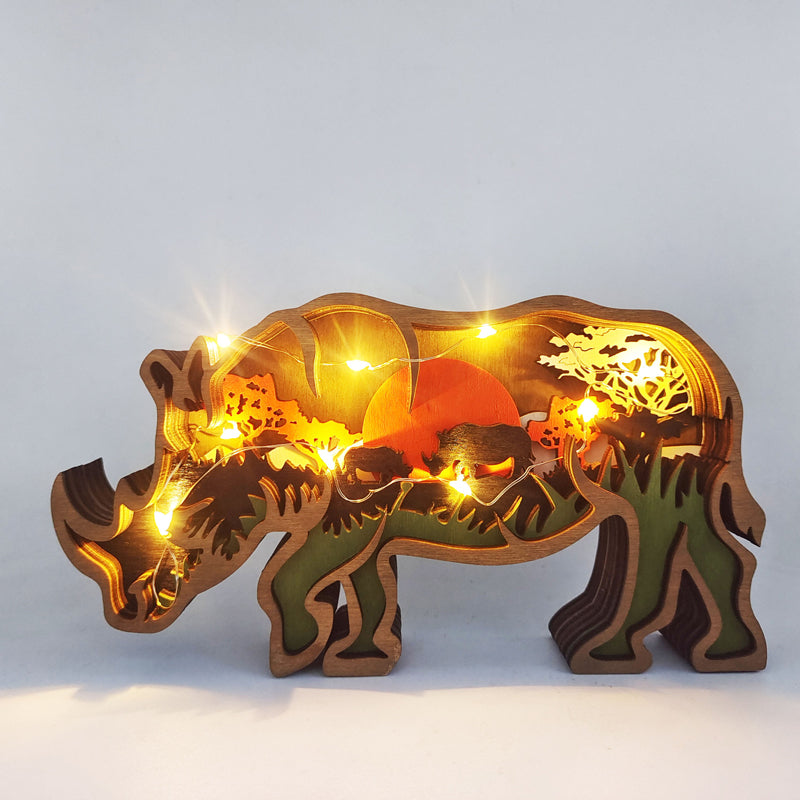 Kunstvolle 3D Holzskulptur für ein stilvolles Zuhause