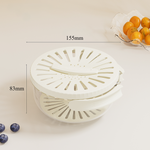 2-in-1 Drainer and Storage Basket – Easy Washing & Storing of Fruits and Vegetables