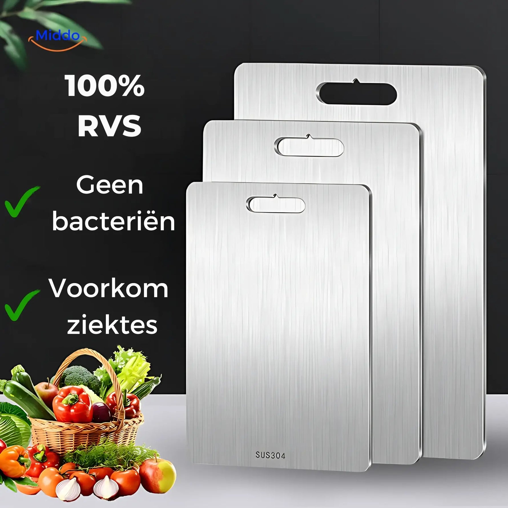 HygienePlus Stainless Steel Cutting Board | Your safe choice in the kitchen!