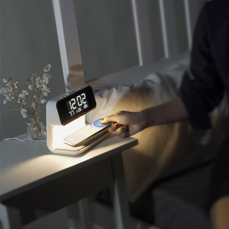 Multifunctional Bedside Lamp with Wireless Charger
