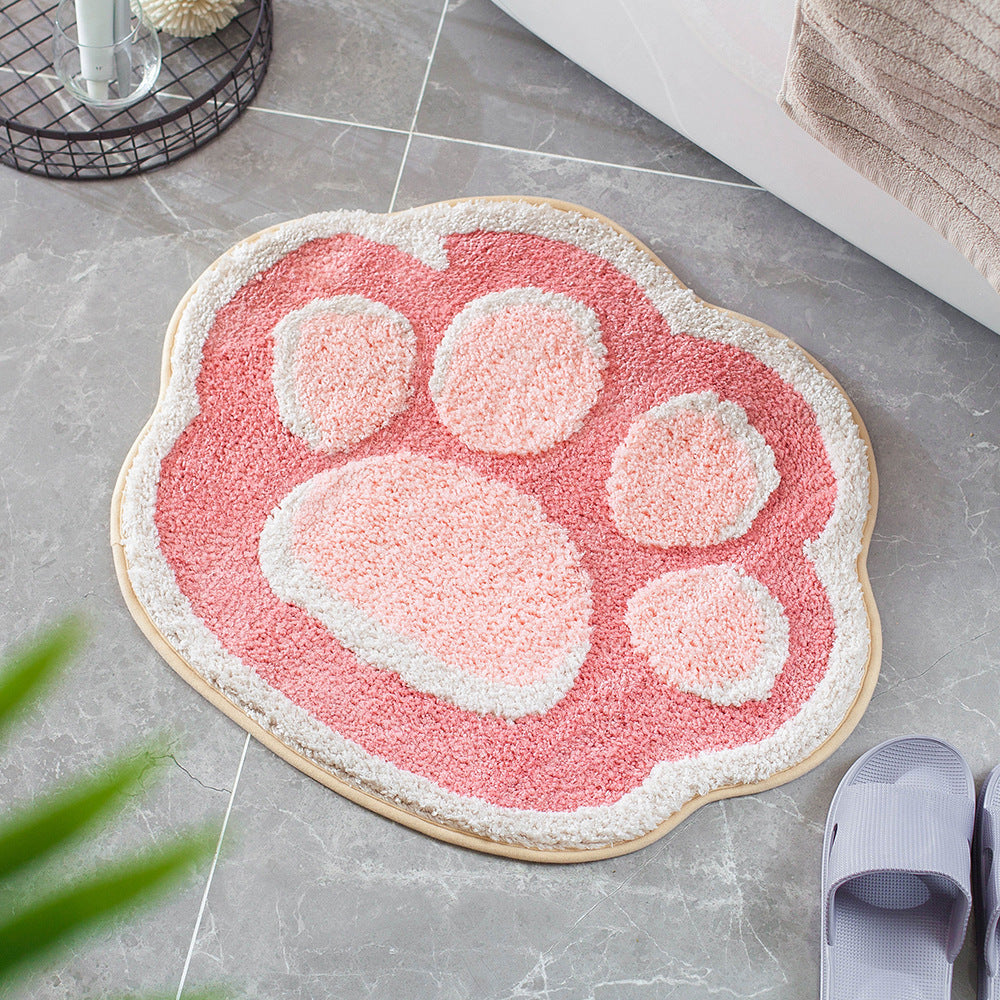 Rutschfeste Badezimmermatte mit saugfähigem Fußkissen | CatSoft