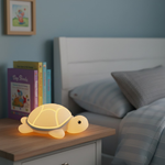 Cute Turtle LED Night Lamp with Color Change - USB-C Rechargeable Silicone Lamp for Kids' Room